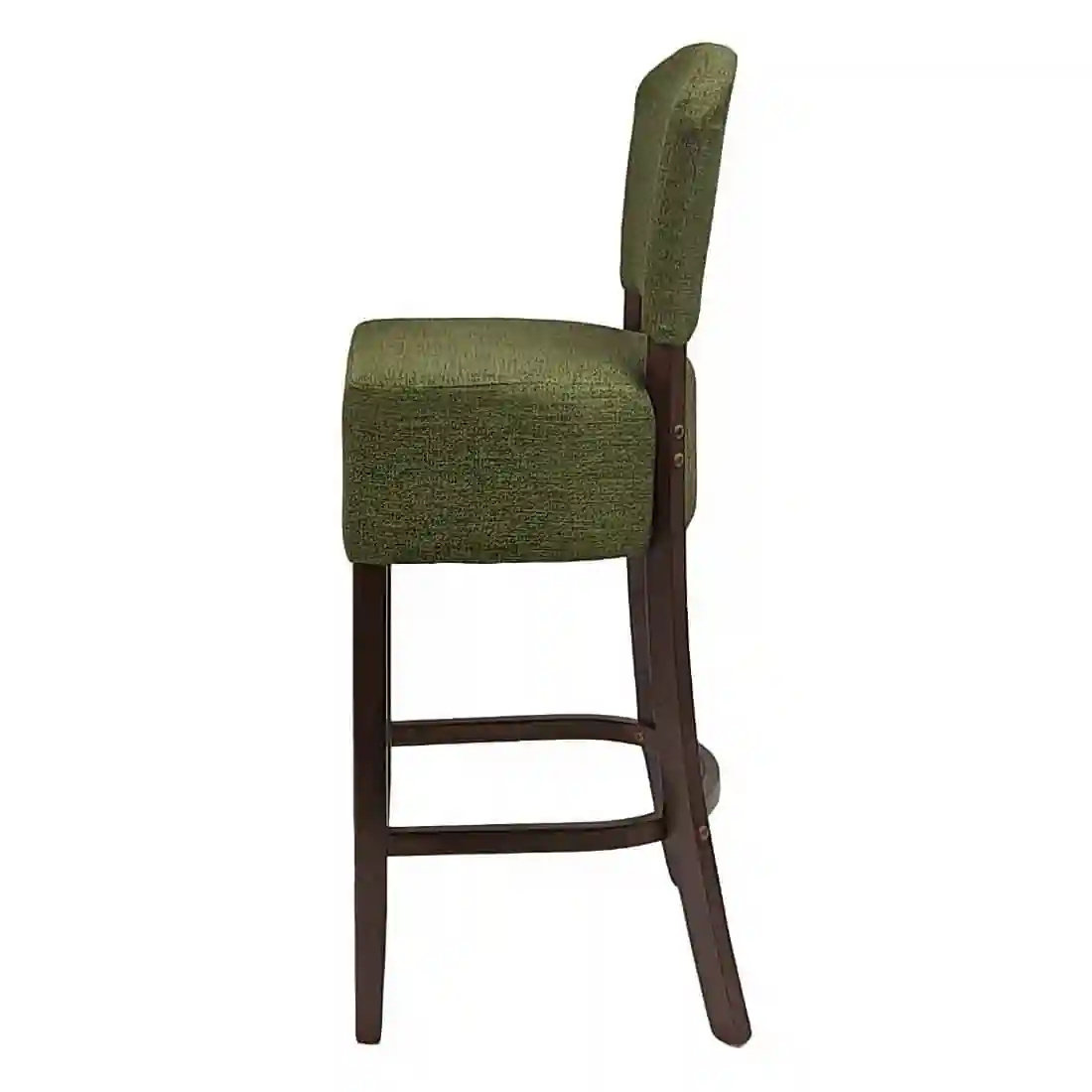 Hanoi Bar Chair in Dark Walnut with Shetland Forest Seatpad - Image 3