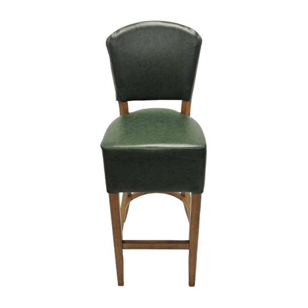 Hanoi Bar Chair in Weathered Oak with Bison Cedar Vinyl - Image 4