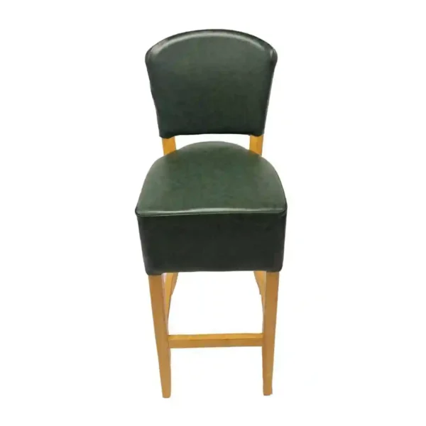 Hanoi Bar Chair in Soft Oak with Bison Cedar Vinyl - Image 2