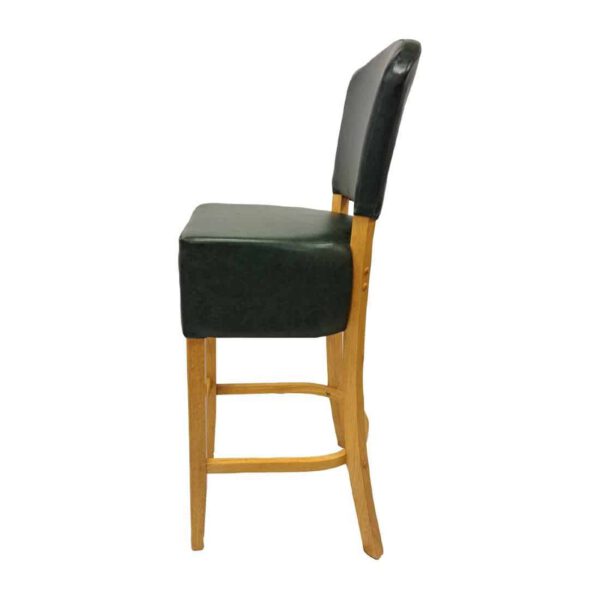 Hanoi Bar Chair in Soft Oak with Bison Cedar Vinyl - Image 3