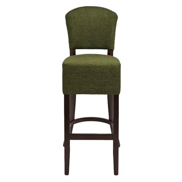 Hanoi Bar Chair In Soft Oak with Shetland Forest Seatpad - Image 2