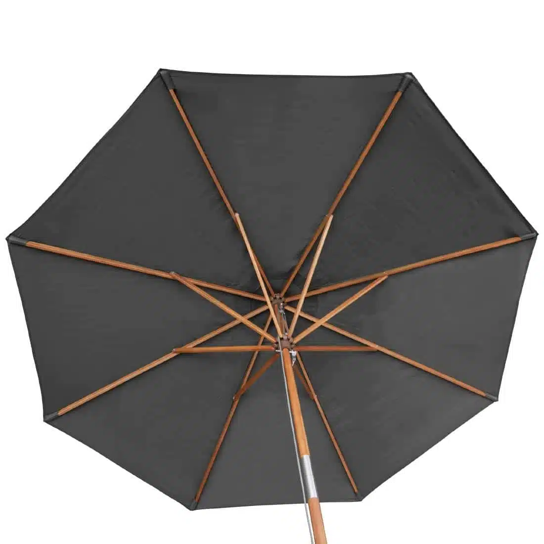 Rowlinson Willington Wooden Parasol Grey 2.7m - Image 3