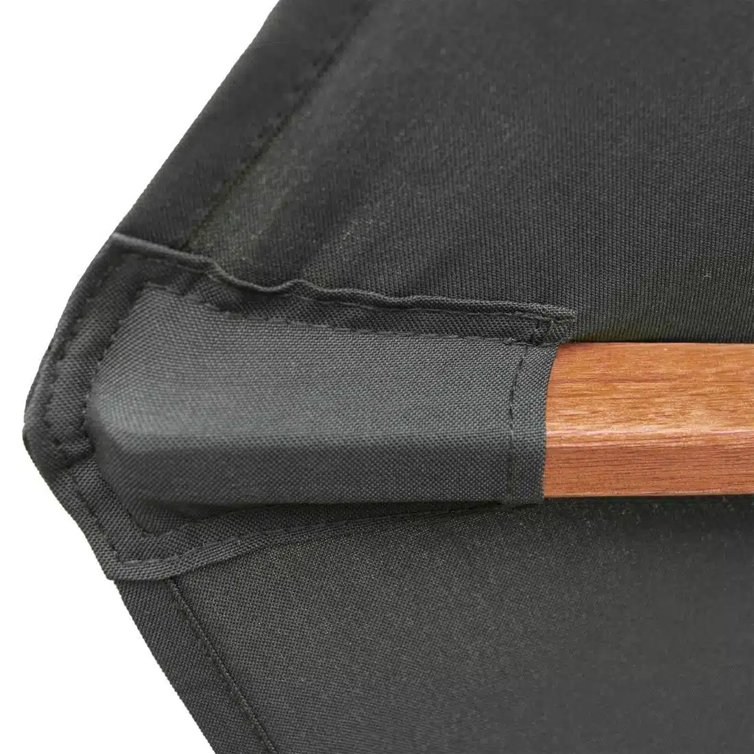 Rowlinson Willington Wooden Parasol Grey 2.7m with Base 15kg - Image 6