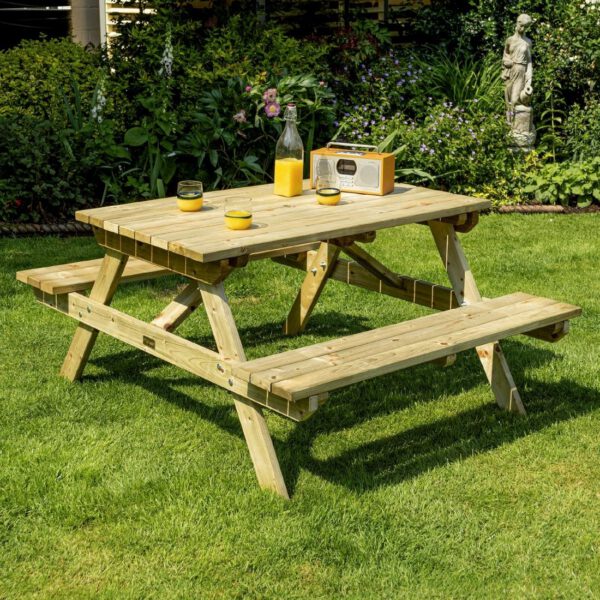 Rowlinson Picnic Table 4ft - Image 2