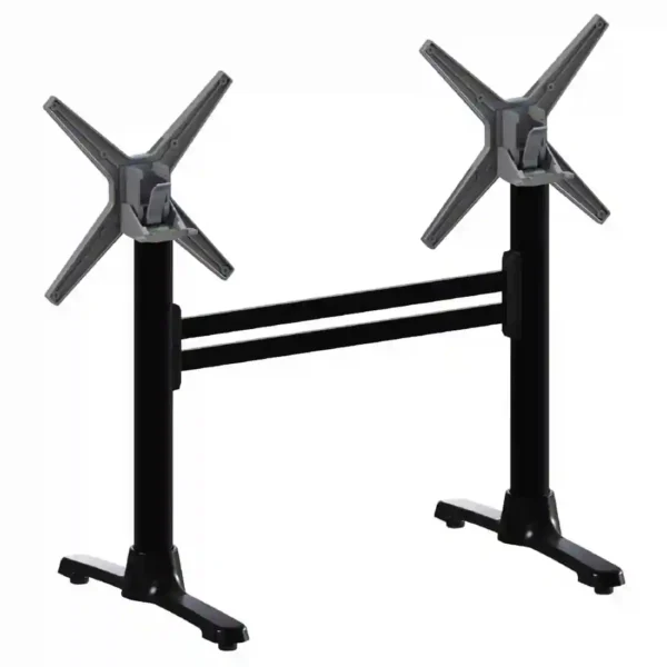 FLAT Auto Adjust ST22 Double Dining Table Base Black FlipTop - Image 1