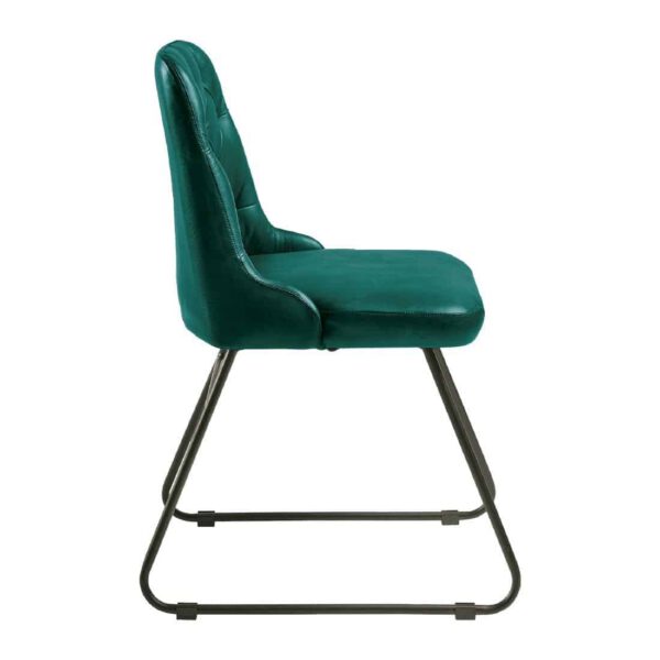Harland Side Chair Leather Vintage Blue (Pack of 2) - Image 3