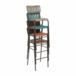 Tavo Stacking Bar Stool Vintage Red (Pack of 2)