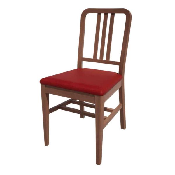 Bolero Bespoke Vicky Side Chair in Red/Walnut
