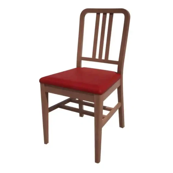 Bolero Bespoke Vicky Side Chair in Red/Walnut