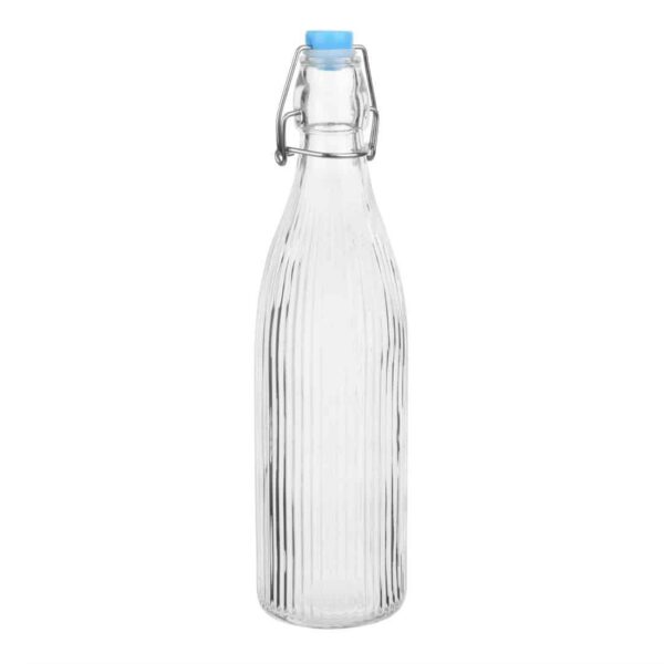 Olympia Ridged Swing Top Water Bottles 500ml (6 Pack)