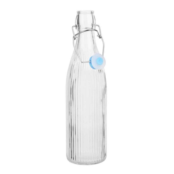 Olympia Ridged Swing Top Water Bottles 500ml (6 Pack) - Image 2