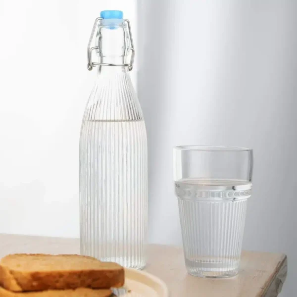Olympia Ridged Swing Top Water Bottles 500ml (6 Pack) - Image 5