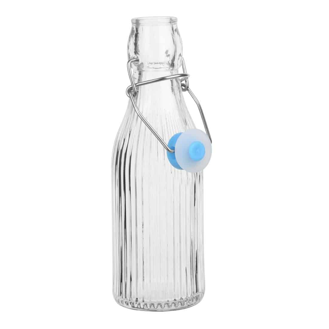Olympia Ridged Swing Top Water Bottles 200ml (6 Pack) - Image 3