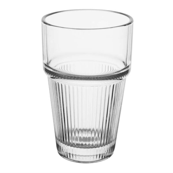 Olympia Ridged Stacking Tumblers 300ml (6 pack) - Image 3