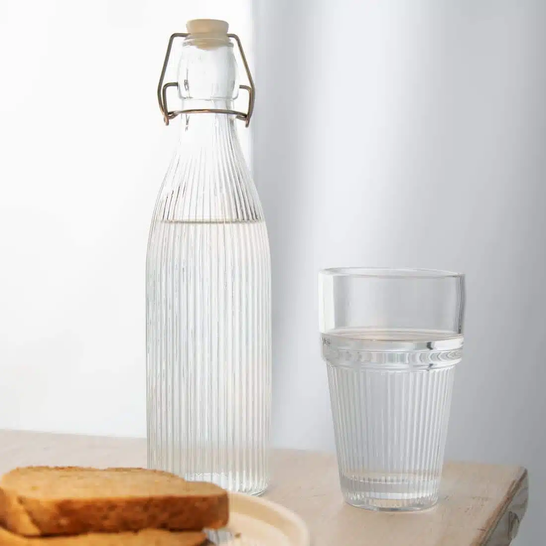 Olympia Ridged Stacking Tumblers 300ml (6 pack) - Image 5