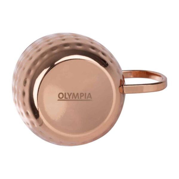 Olympia Barware Hammered Stainless Steel Copper Coated Mugs 440ml - Image 6