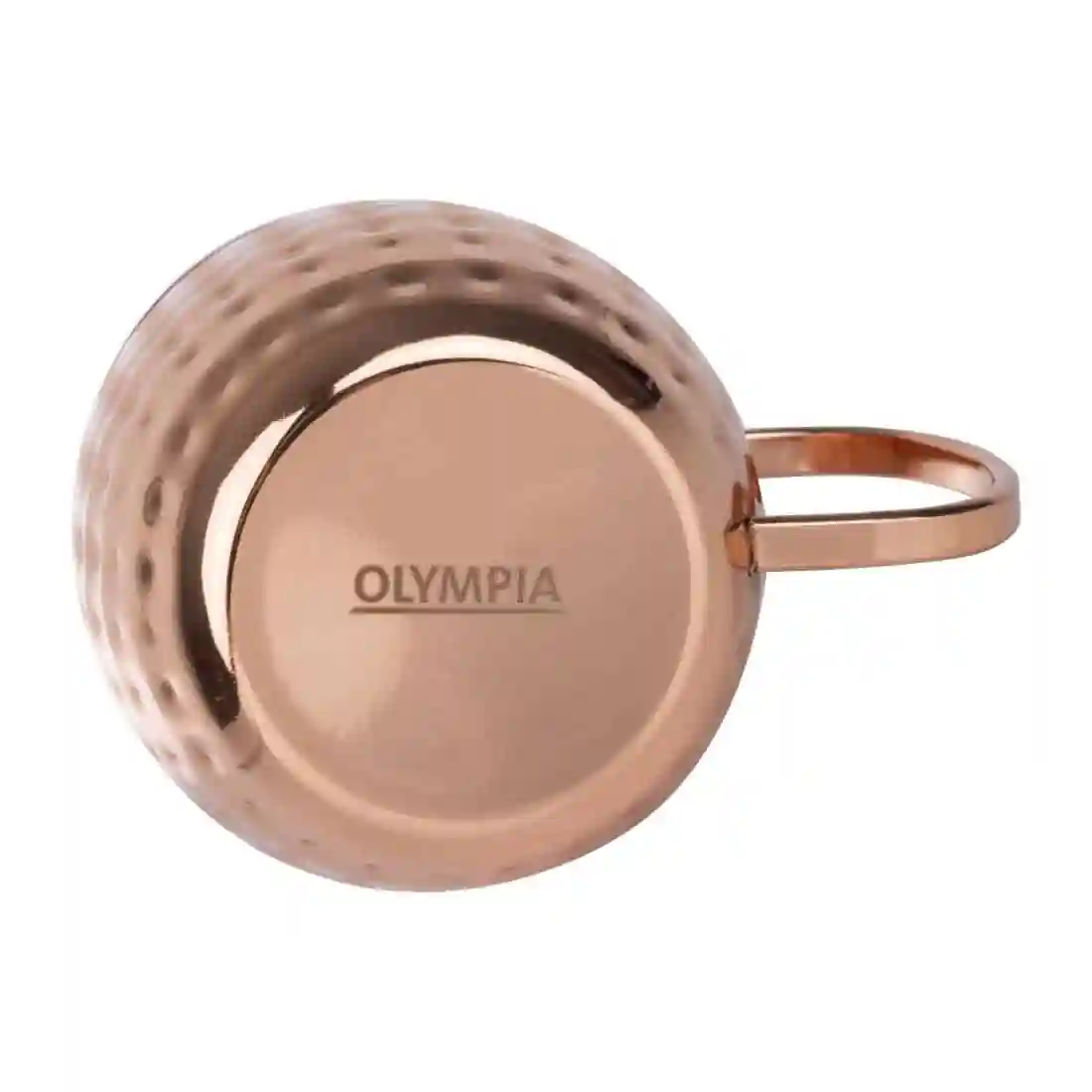 Olympia Barware Hammered Stainless Steel Copper Coated Mugs 440ml - Image 6