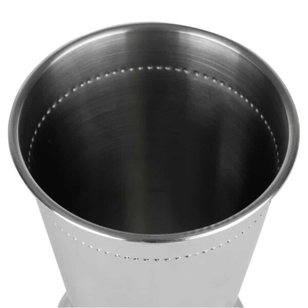 Olympia Barware Beaded Julep Cup Stainless Steel 370ml - Image 4