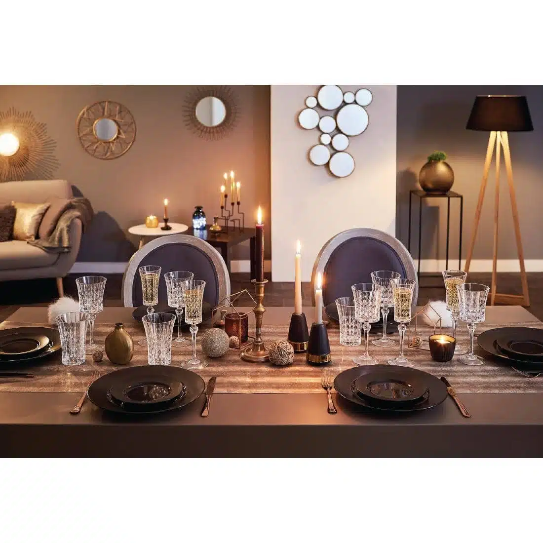 Cristal d'Arques Lady Diamond Hiball Glasses 360ml (8 pack) - Image 4