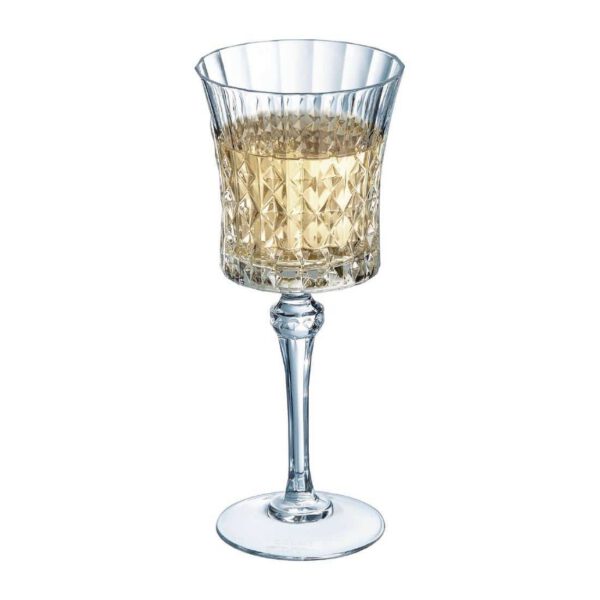 Cristal d'Arques Lady Diamond Wine Glasses 270ml (8 pack) - Image 4