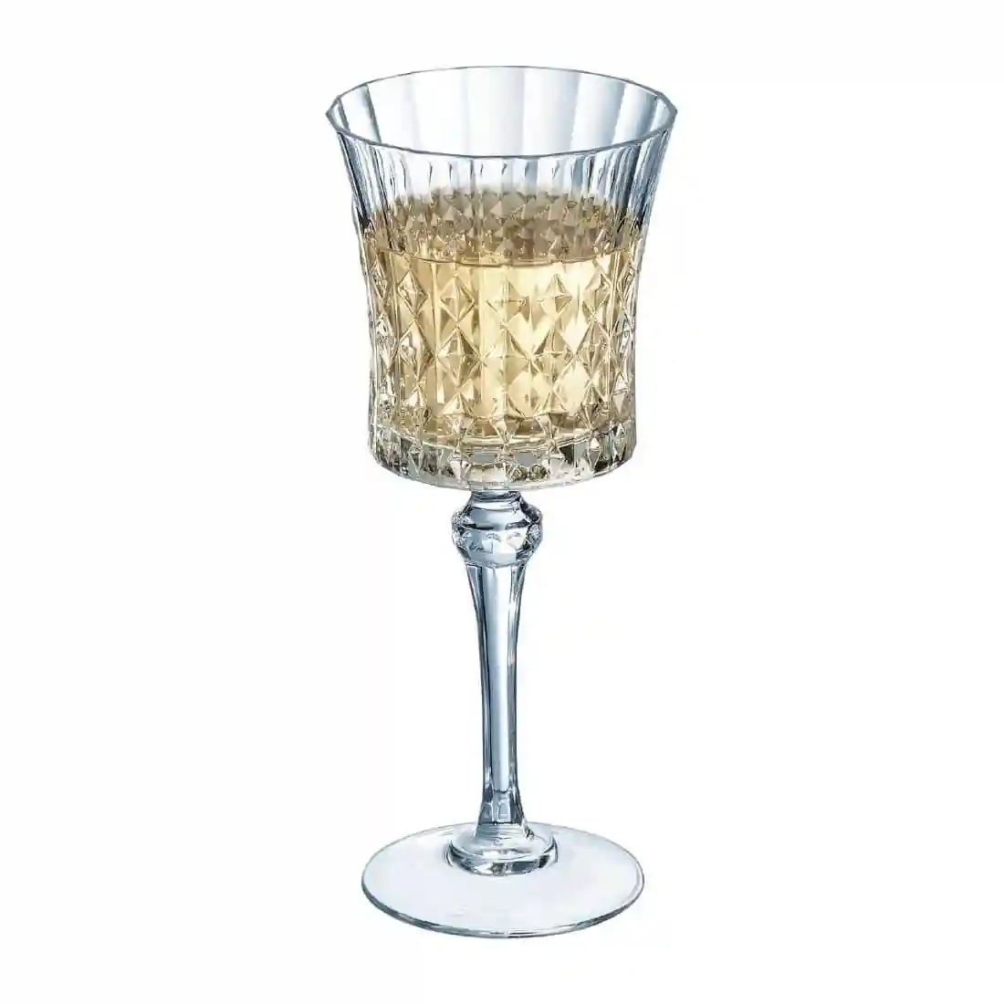 Cristal d'Arques Lady Diamond Wine Glasses 270ml (8 pack) - Image 3