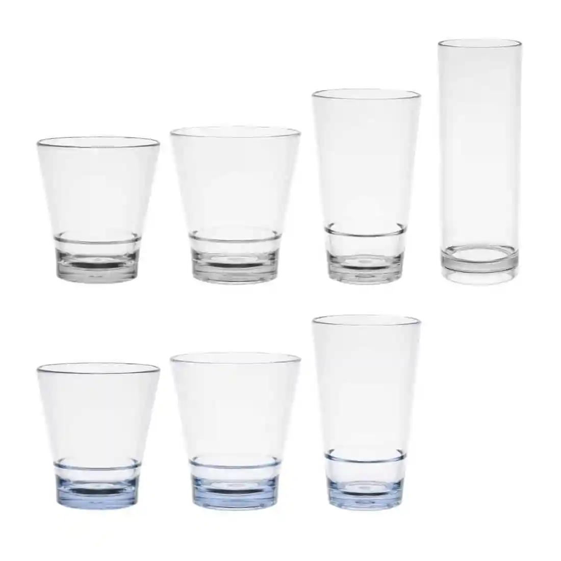 Olympia Kristallon Polycarbonate Stacking Tumblers - Clear 250ml (6 Pack) - Image 4
