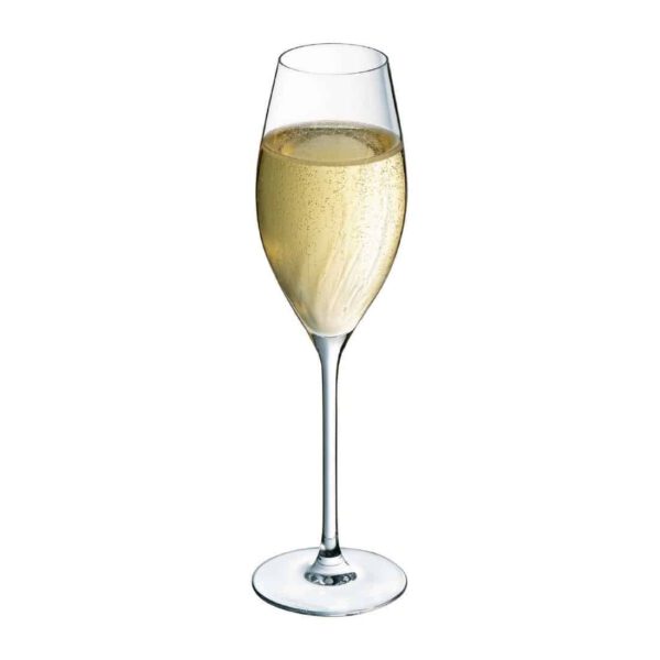 Cristal d'Arques Swirly Flute Glasses 240ml (8 Pack) - Image 3
