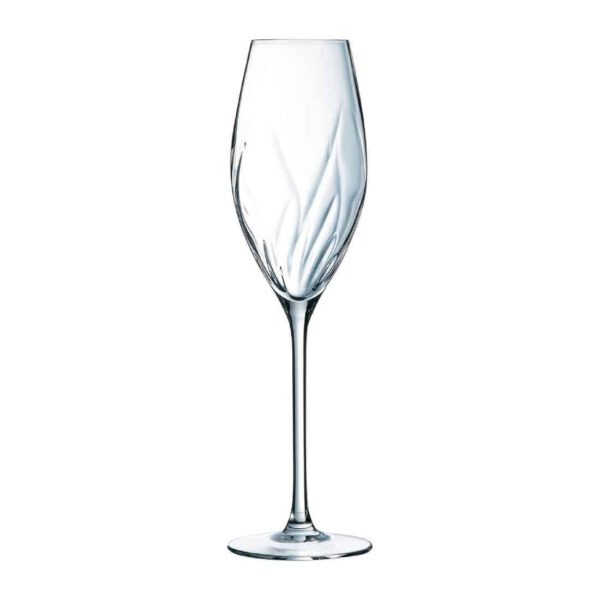 Cristal d'Arques Swirly Flute Glasses 240ml (8 Pack) - Image 5