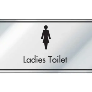 Ladies Toilet Information Door Sign