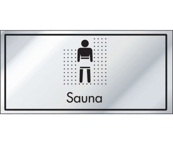 Sauna Information Door Sign