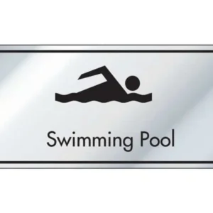Swimming Pool Information Door Sign