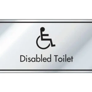 Disabled Toilet Information Door Sign