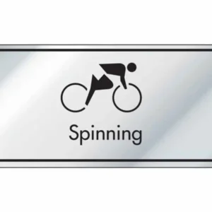 Spinning Room Information Door Sign