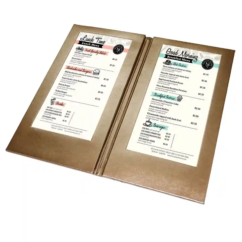 Illuminated LED Menu Covers