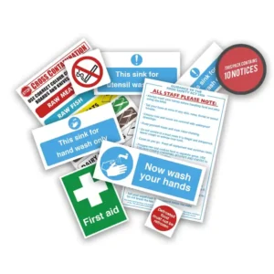 Health and Safety Signs Pack - Junior Catering Starter Pack