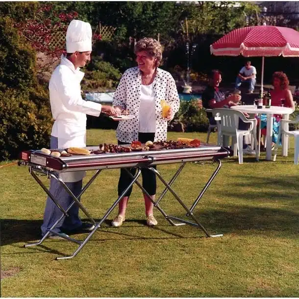 Cinders CLASSIC TG160 Folding Dual Zone Quality Barbecue - 1000 Burgers a Day