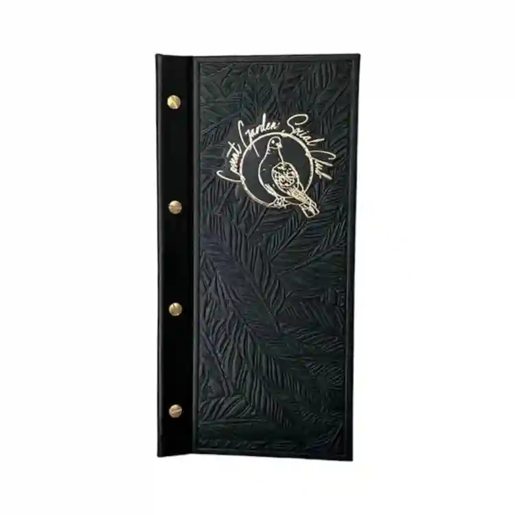 Black External Screw Fix Labyrinth Menu Cover