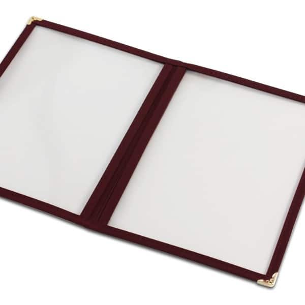 Framed Plastic Menus