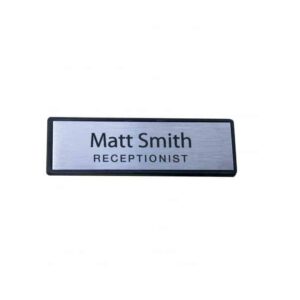 Rectangle Framed Staff Name Badge