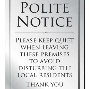 Stainless Steel Policy Signs