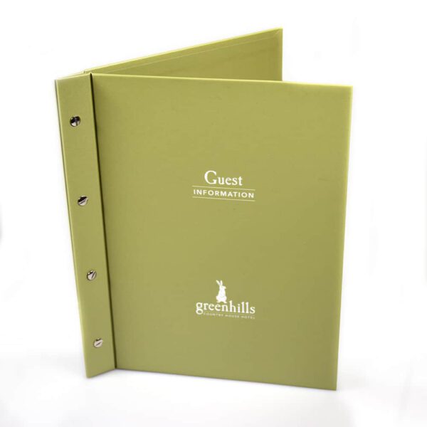 Printed Guest Room Folders