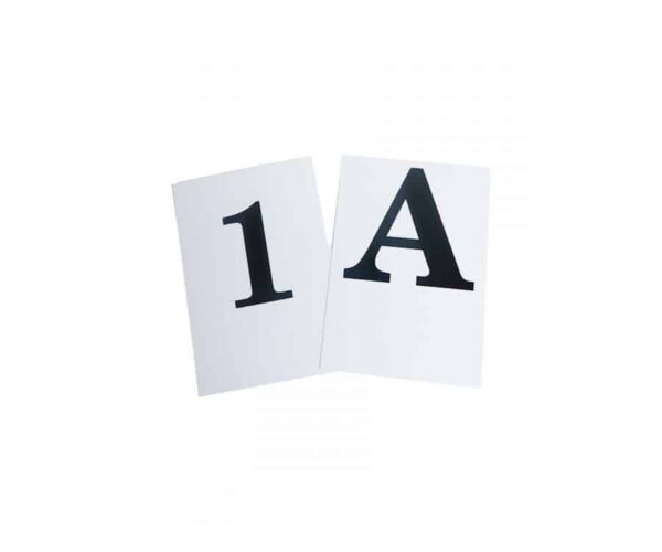 Individual Replacement Banquet Table Numbers & Letters - Smart Hospitality Supplies