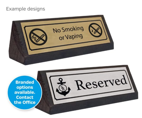 Wooden Table Signs - Image 5