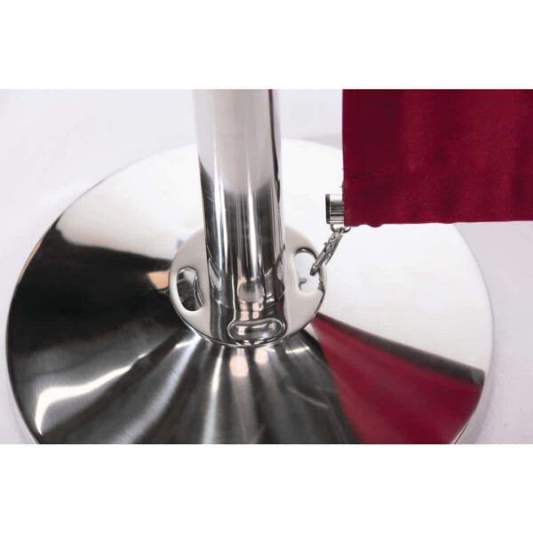Bolero Stainless Steel Ball Top Barrier Post - Image 5