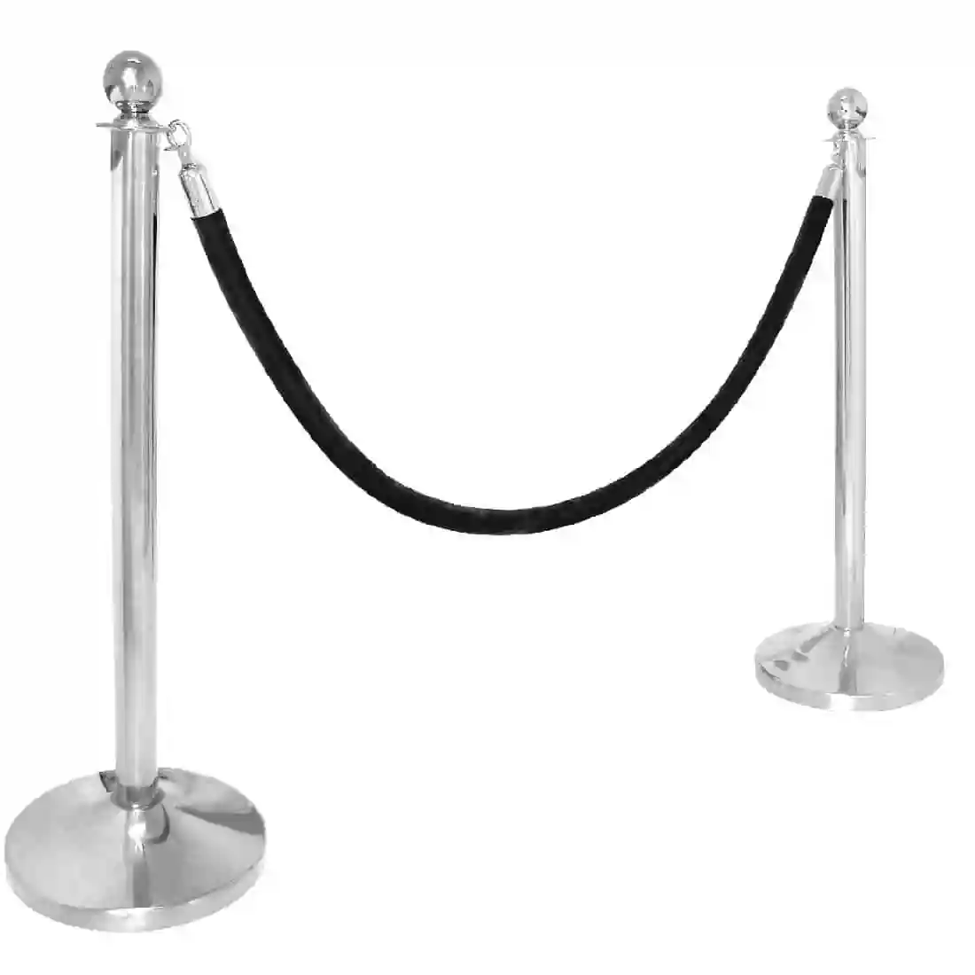 Bolero Stainless Steel Ball Top Barrier Post - Image 6