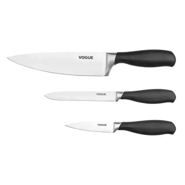 Vogue Prep Like A Pro 3-Piece Soft-Grip Knife Set - Image 1