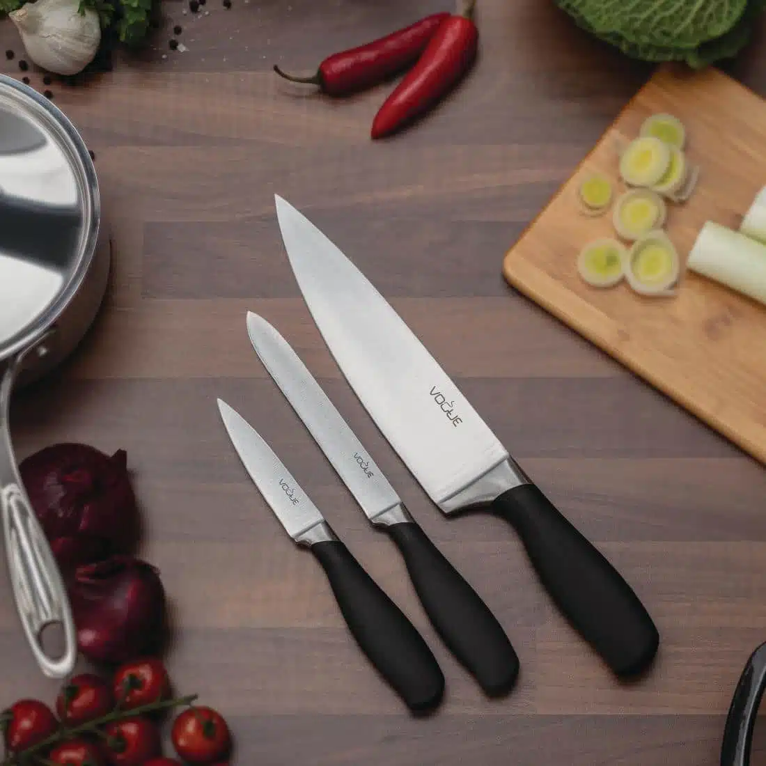 Vogue Prep Like A Pro 3-Piece Soft-Grip Knife Set - Image 2