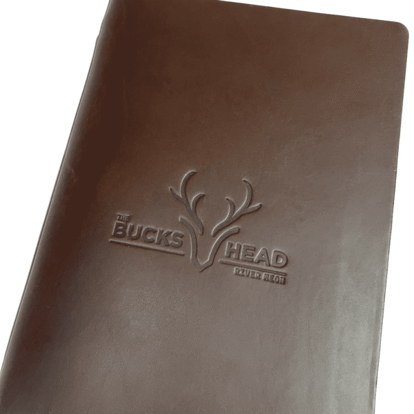 Saddle Hide Leather Menu Covers
