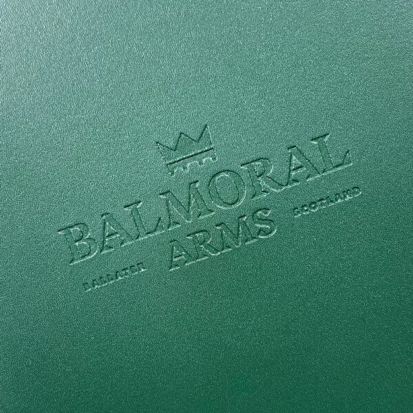 Saddle Hide Leather Menu Cover Deboss