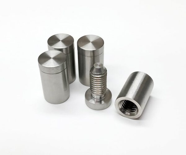 Stainless steel stand off wall mounts (Pack of 4)